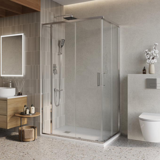 Душевой уголок BELBAGNO LUCE-AH-21-105/80-C-Cr